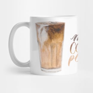 More Coffee Please - Iced Latte Watercolour Painting Mug